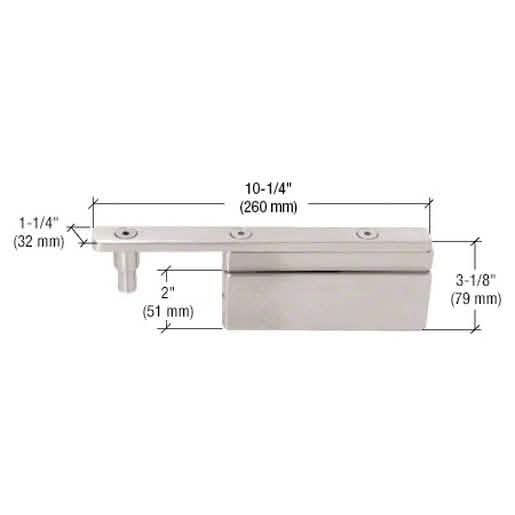 CRL Brushed Stainless Glass-to-Glass Gate Pivot Patch: Durable, sleek design for secure fi