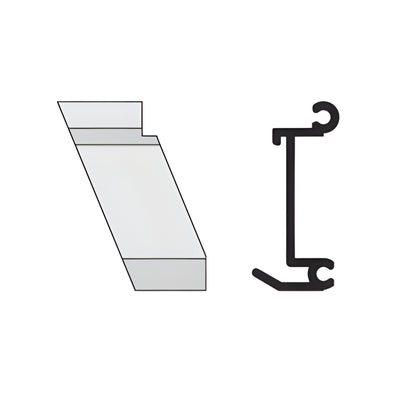 CRL-U.S. Aluminum 135° Left-Hand Inside Corner Anchor Clip, 4-Pack