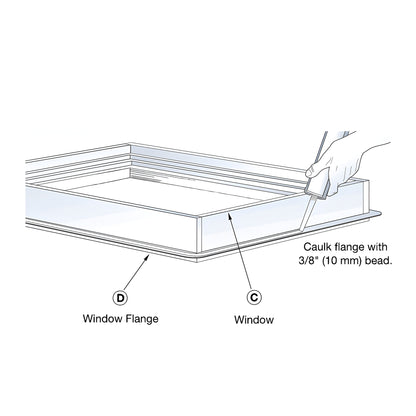 Moistop Sealant cartridge (SKU M704015) - white tube with blue branding and tapered nozzle.
