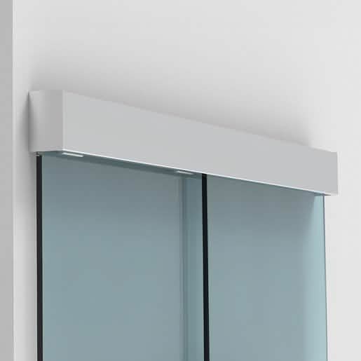 CRL50 Satin Anodized Sliding Door Kit: Sleek, modern design for seamless wall mount.