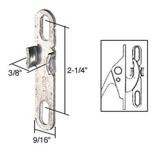 CRL Casement Window Lock Keeper: Durable, secure, easy installation for home windows.