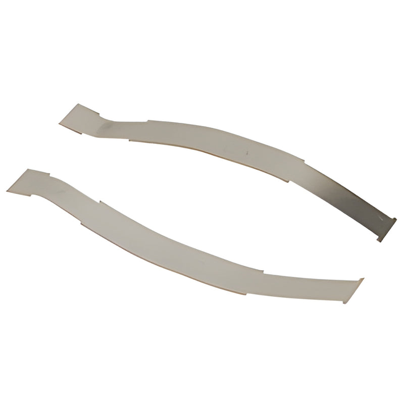 Two curved beige replacement springs for CRL commercial door astragal (SKU R011GCL1P), sold in increments of 6 clips.