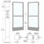 CRL-U.S. Aluminum 72x84 Anodized Narrow Stile Entrance Door Pair