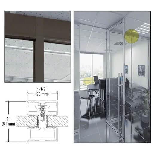 CRL-U.S. Aluminum Narrow Vertical Mullion Black Bronze - 120" for sleek, durable design.