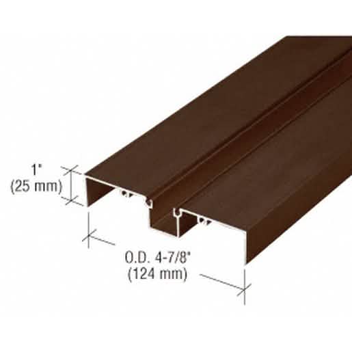 CRL 487 Bronze Anodized OfficeFront™ Glazing Insert - 24'-2" for sleek office design.