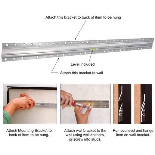 CRL 30\" Hangman® Mirror & Picture Hanging System for secure, easy wall mounting