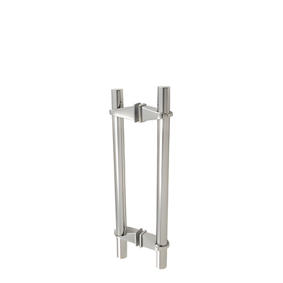 CRL 16 in Polished Stainless Adjustable Glass Door Pull with VP1 Post