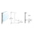 CRL HB55 12x1 in Brushed Stainless Steel Partition Corner Post