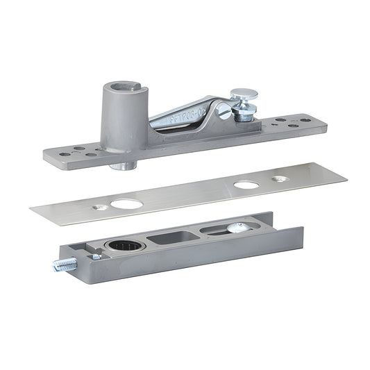 CRL860BS brushed stainless center-hung 'walking beam' top pivot for glass doors, cover plate included