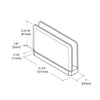 SRPPH01SN satin nickel brass pivot hinge for 1/2" (12mm) tempered glass - beveled, head/sill mount.