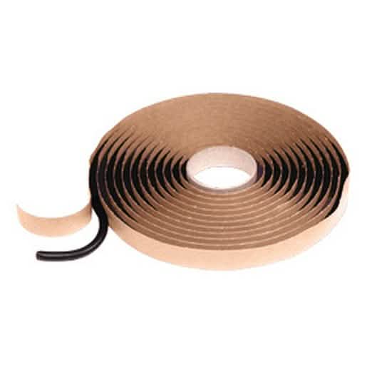 Close-up of CRL 1/4" Round Autoglass Butyl Tape for secure windshield installation.