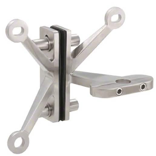 CRL 316 Right Hand Three Arm Heavy-Duty Pivot Bracket, Brushed Stainless Steel Finish