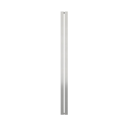 HPH481BS brushed stainless steel I-style square tubular shower handle, back-to-back for 3/8 glass, 44-1/16 c-c