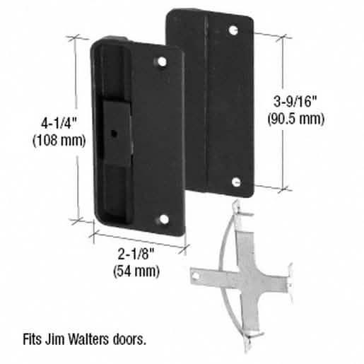 CRL Sliding Screen Latch & Pull for Jim Walters Doors, 3-5/8" Screw Holes, Durable Design