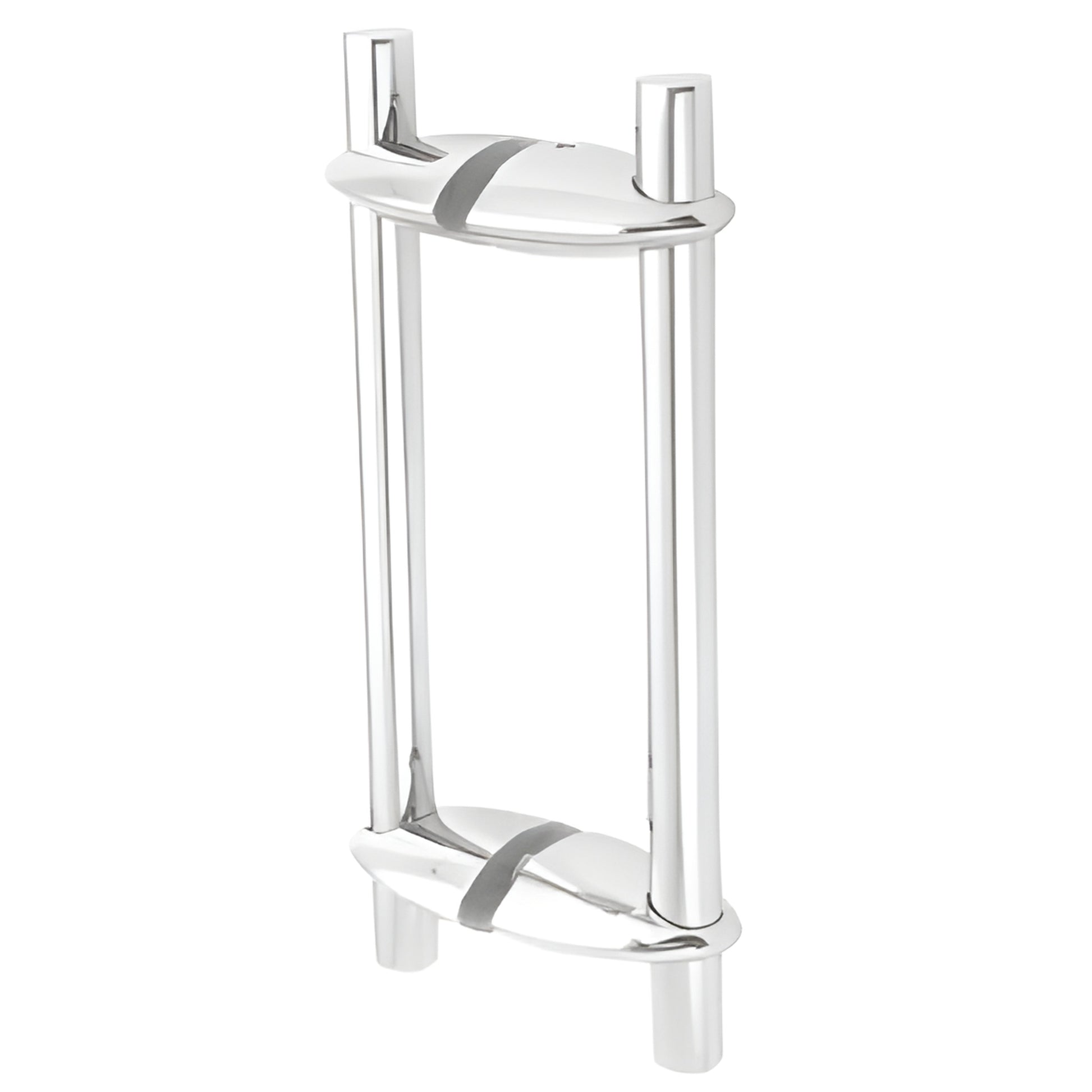 VPS216PS polished stainless steel adjustable mounting post pull for frameless glass doors, fits 3/8-3/4" glass.