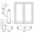 CRL-U.S. Aluminum Durafront 800 White KYNAR® Entry Door Pair No Prep
