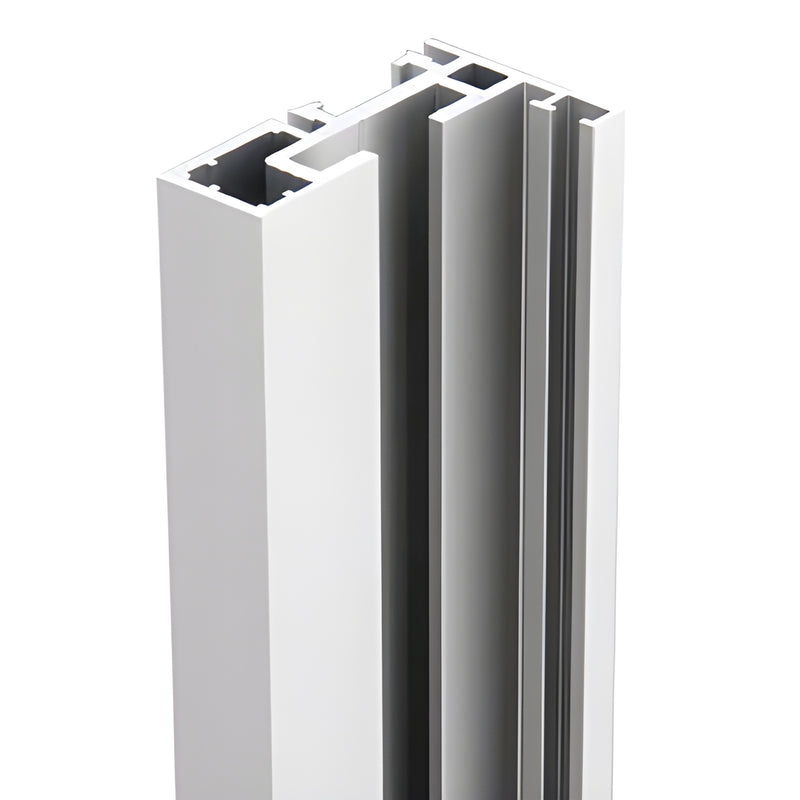 Satin anodized CRL Fallbrook door frame profile (SKU FBD6SA), vertical aluminum extrusion showing glazing channels and gasket