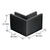 CRL 2.5" x 2" Matte Black 90° Outside Corner Glass Clamp