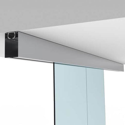 "CRL50 Series Bi-Parting Synchronized Ceiling Mount Kit for seamless sliding door installa