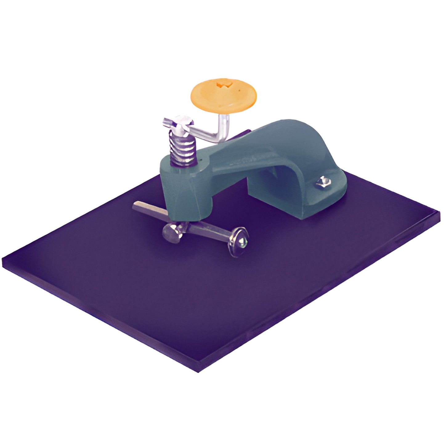 CRL Small Lens Circle Cutting Machine (SKU 32) - compact green cutter with orange knob mounted on a black base