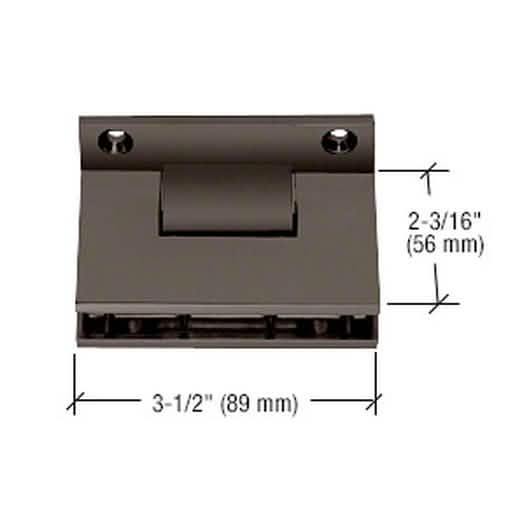 CRL Oil Rubbed Bronze Geneva 3-Point Movable Transom Clamp, Square Style