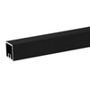 Matte black aluminum 3/4 in square picket extrusion PKTS241BL, 241 in, for fence and railing.