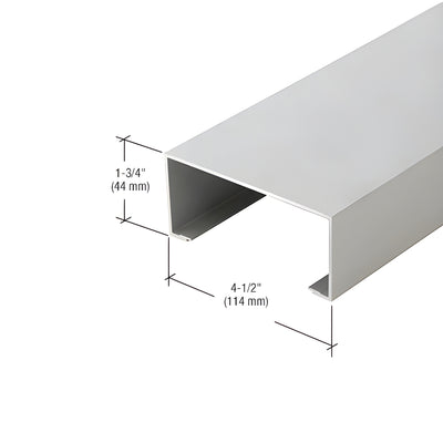 CRL-U.S. Aluminum Center-Hung Door Jamb, Clear Anodized 24'2"