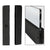 CRL Matte Black 4" Split Square End Cap for Glass Channel