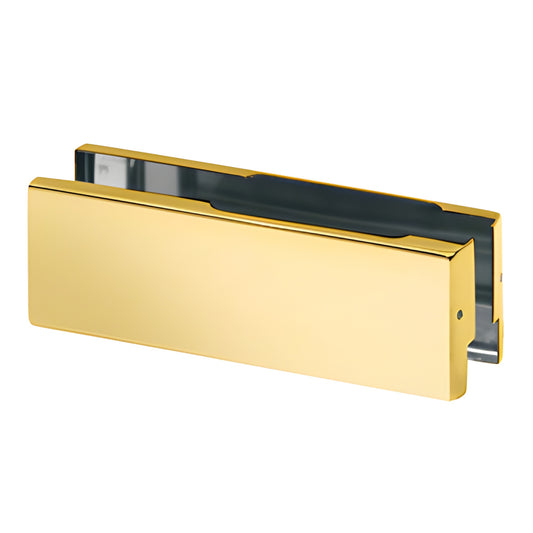 Polished brass replacement cover plates set for PH34 wall-mounted transom patch fittings, SKU 1NT102BR