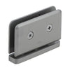 PPH01BN brushed nickel brass pivot hinge for 8-10 mm tempered glass shower door, beveled.