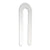 CRL Clear 1/16 x 3-1/2 in Plastic Horseshoe Shims for Window & Door