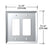 CRL Clear Double-Sided Designer Glass Mirror Plate - Replacement