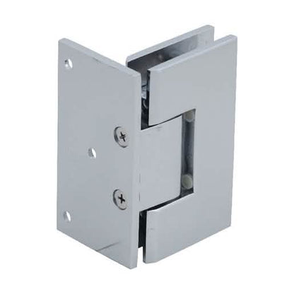 CRL Vienna 044 Series Polished Chrome Wall Mount Offset Back Plate Hinge, 5 Degree Angle
