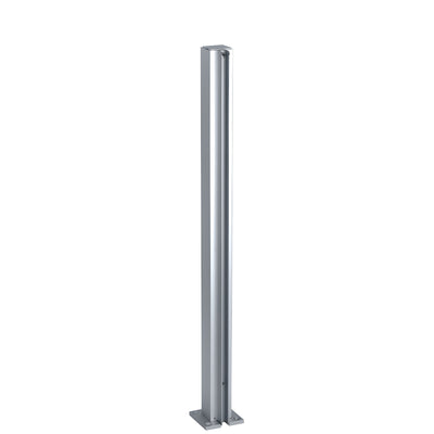 CRL 24" Satin Anodized Aluminum Glass Partition End Post