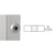 CRL Mill Stainless Steel Flat Post Adapter for Glass Railing