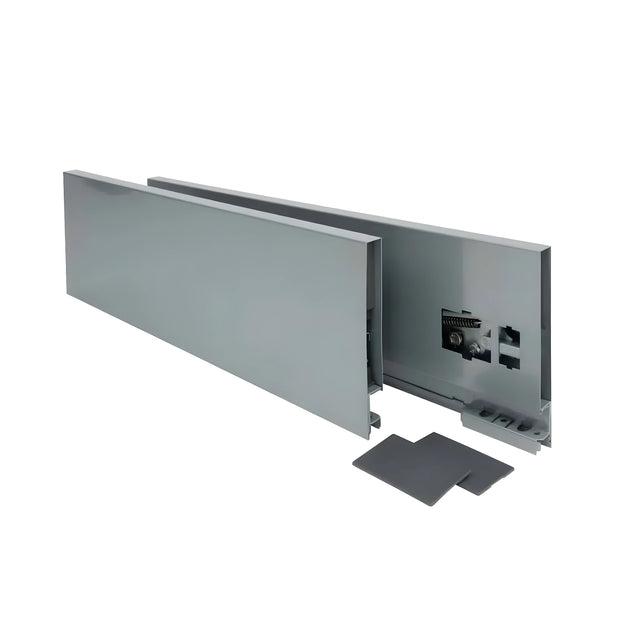 CGS Allegro Double Wall Metal Drawer System, 90mm Height x 450mm Length, Matte White - Pack of 2