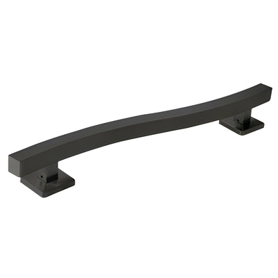 CRL Matte Black 24" Square S-Shape Shower Grab Bar