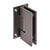 CRL Vienna 037 Shower Door Hinge Full Back Plate Matte Gunmetal