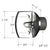 CRL 3/4 in L-Bracket Sliding Glass Door Bumper - Door Stop
