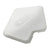 CRL 135° Rectangular Metallic Silver Center Post Cap (AWS)