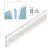 CRL Clear 180° Glass-to-Glass Copolymer Seal Strip for 3/4" Tempered