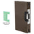 CRL 6x10 Dark Bronze Center Lock Glass Door Keeper - Deadlatch Strike