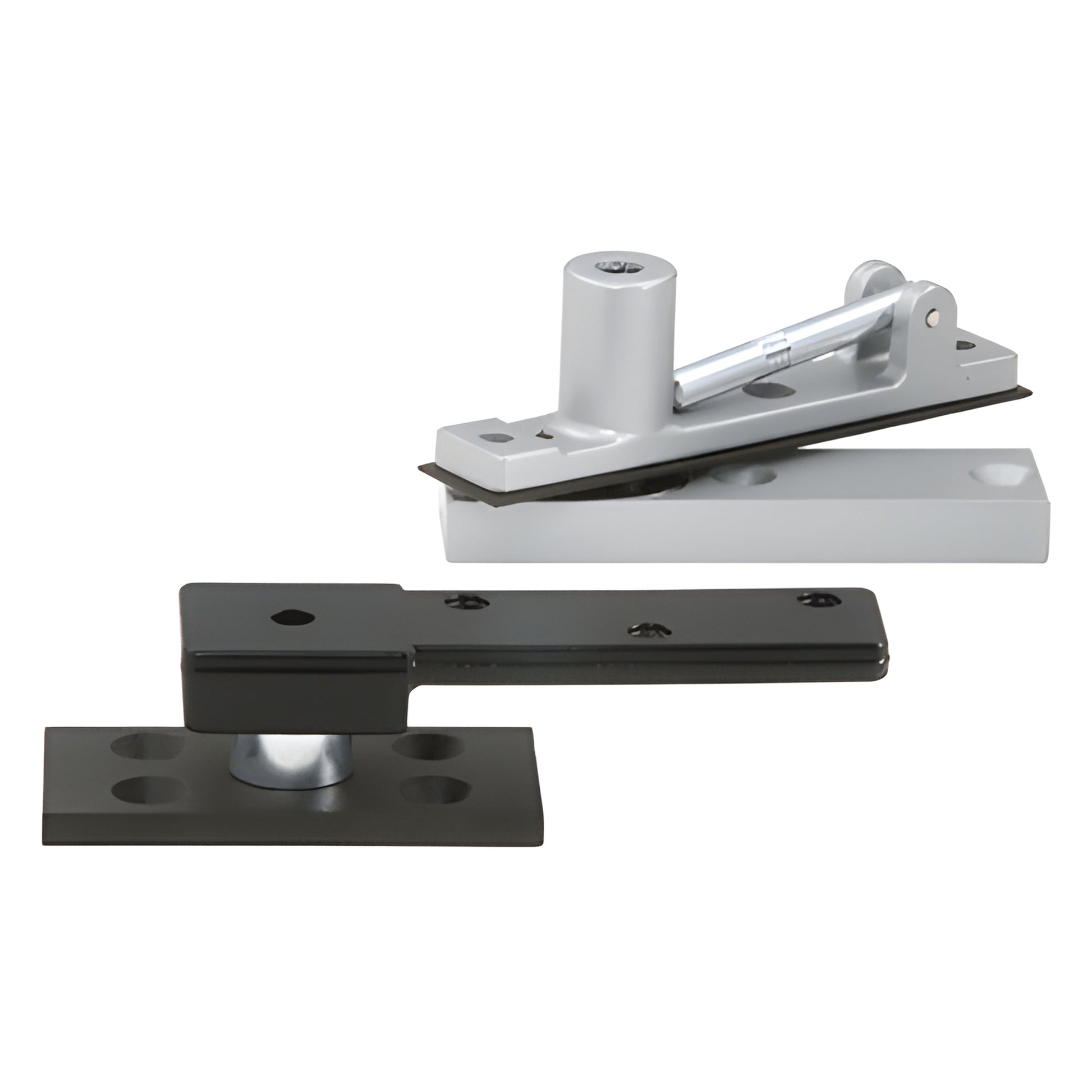 IVES center-hung pivot set SKU 7255SETDU, dark bronze/silver, heavy-duty double-acting pivot for doors up to 500 lb.
