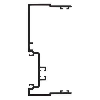 CRL-U.S. Aluminum White KYNAR® Paint 4-1/2" Male Expansion Mullion with Weatherseal - 24'-2"