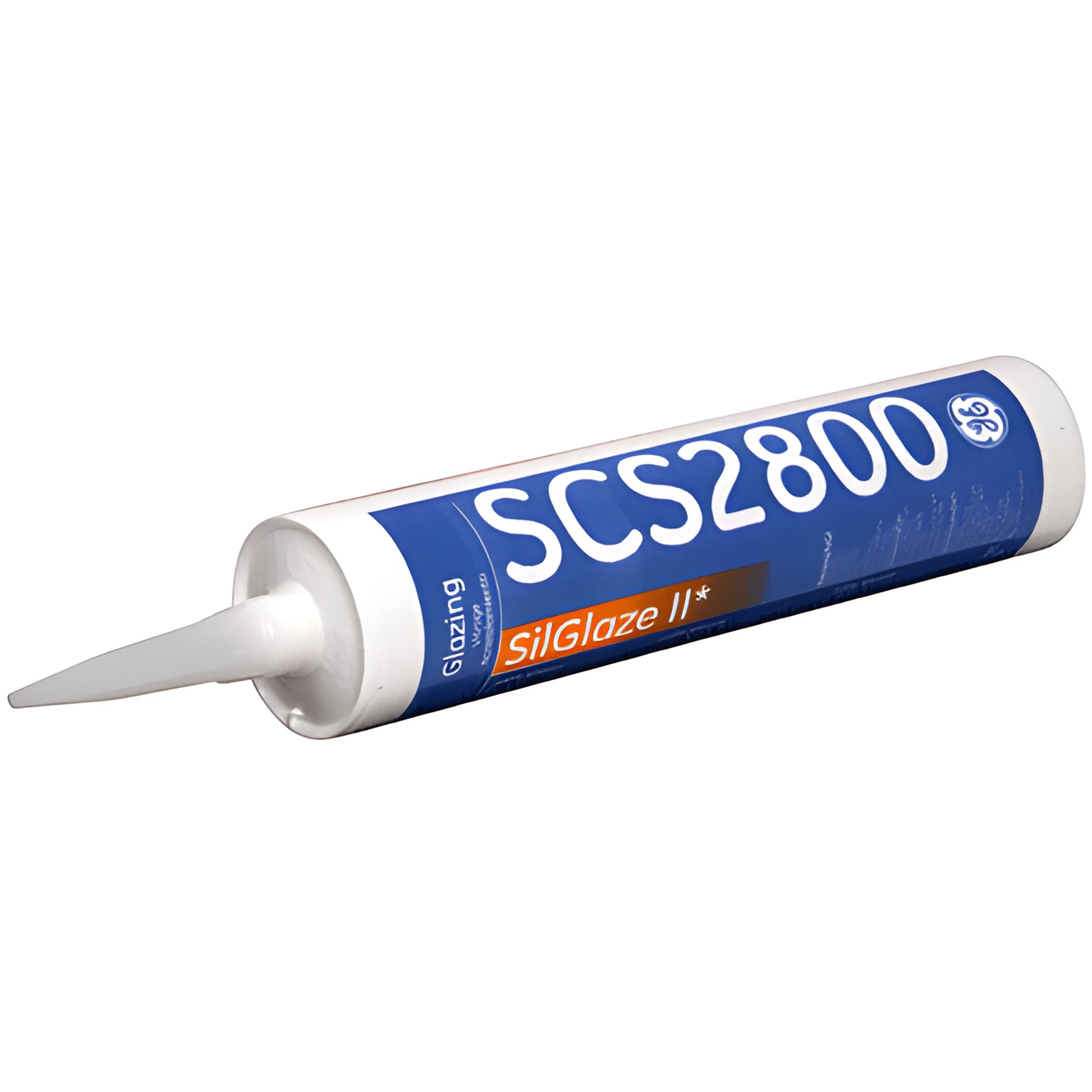 SCS2803 GE SilGlaze II 10.1 oz silicone glazing sealant cartridge, black, for window perimeter weathersealing