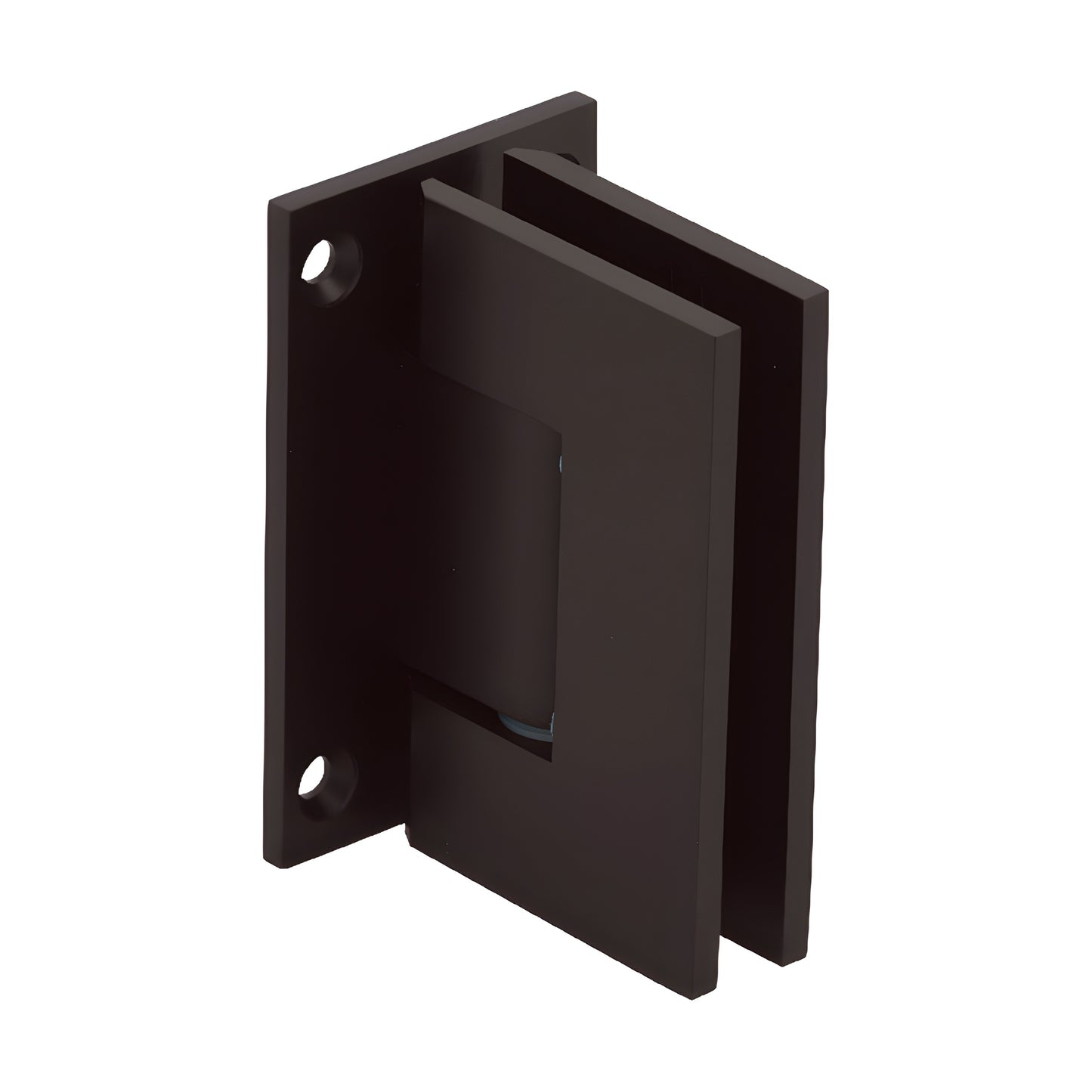 Oil rubbed bronze Geneva glass shower hinge, full back plate, fits 8-12mm glass (SKU: GEN0370RB)