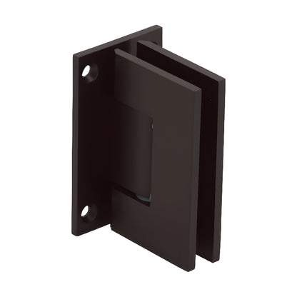 Oil rubbed bronze Geneva glass shower hinge, full back plate, fits 8-12mm glass (SKU: GEN0370RB)