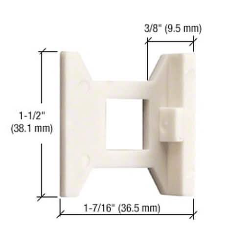 CRL Standard Flush Bolt Nylon Guide: Durable, Secure Fit for Doors - Product Image 1