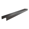 Black bronze anodized modular 48in door closer header, 4in wide, snap-in cover (SKU: DCH4DUM)