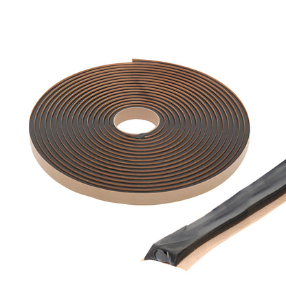 Tremco POLYshim II black preformed butyl glazing tape roll, 25 ft x 3/8 in (SKU 7241YP3)